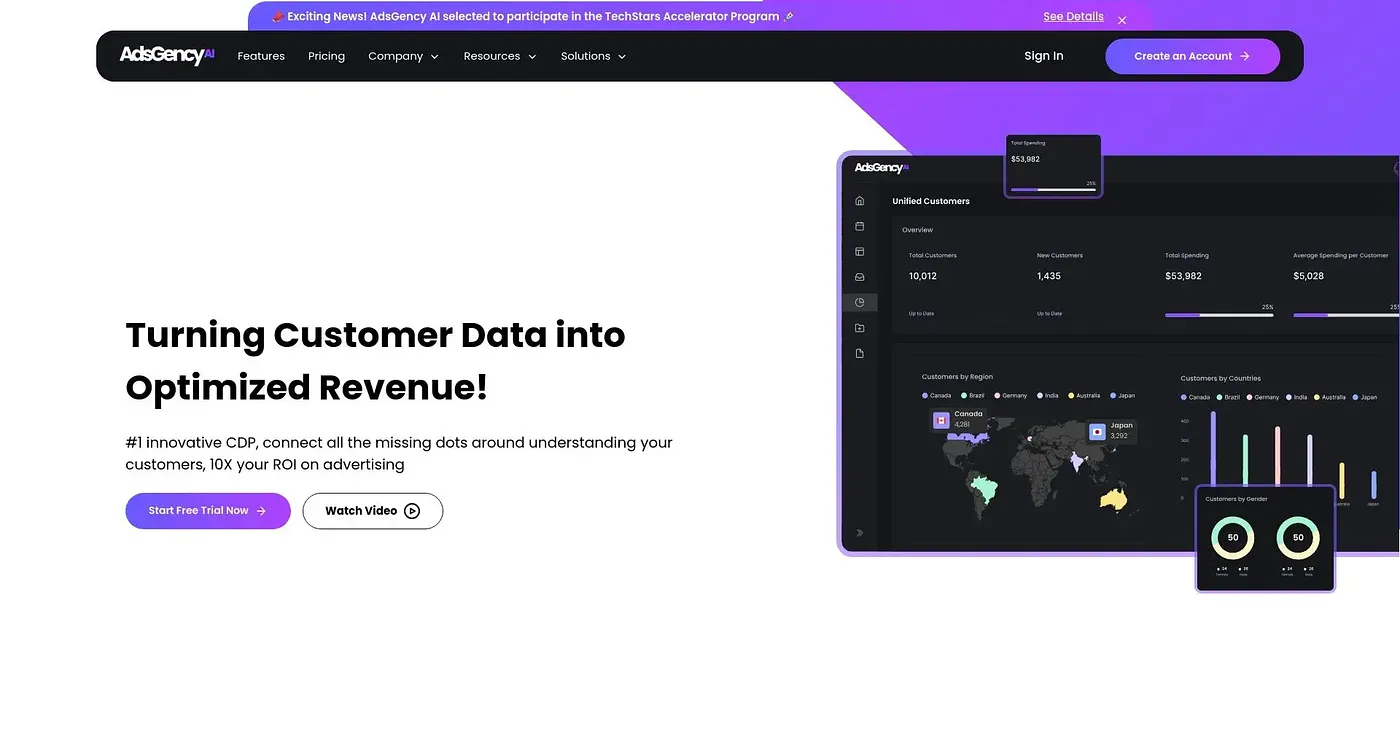 Screenshot of Ads Gency AI