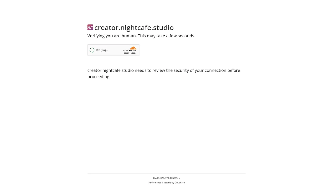 Screenshot of NightCafe Studio Creator