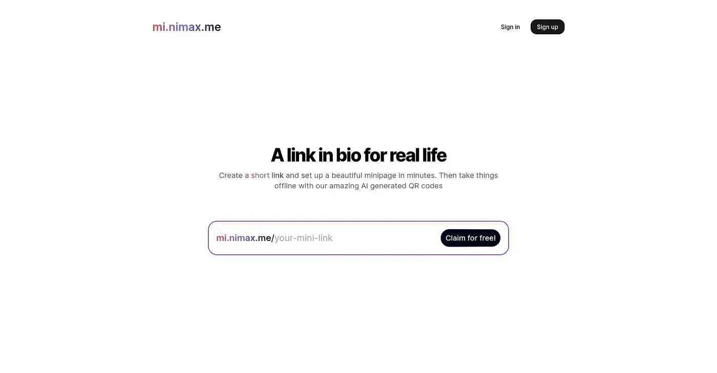 Screenshot of Nimax