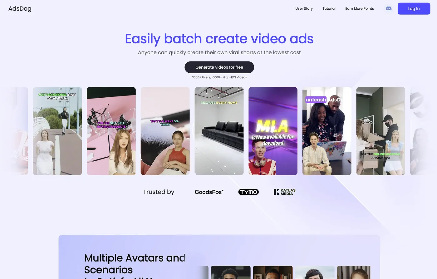 Screenshot of AdsDog