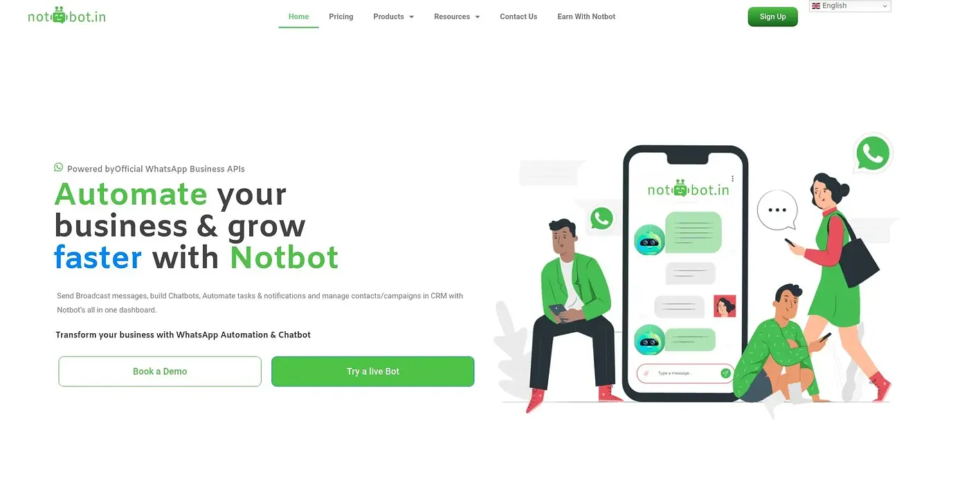 Screenshot of Notbot