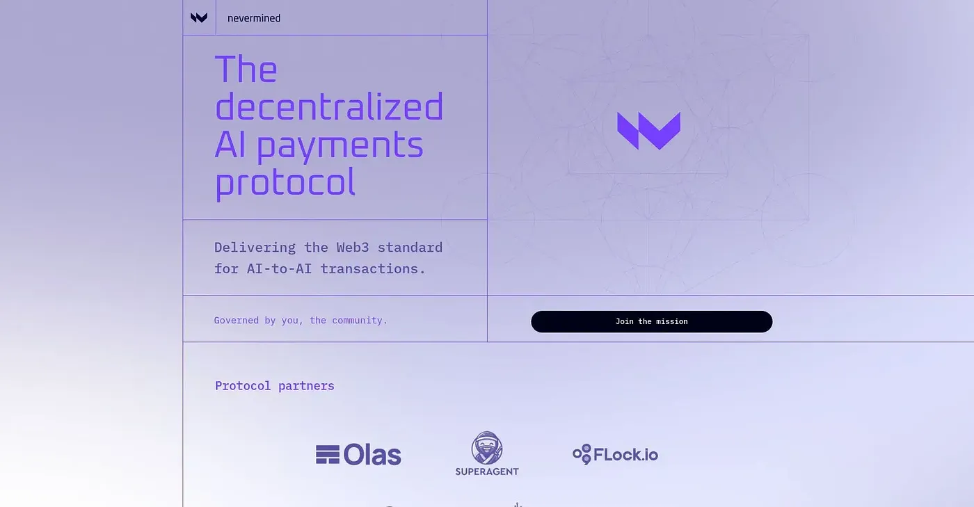 Screenshot of Nevermined