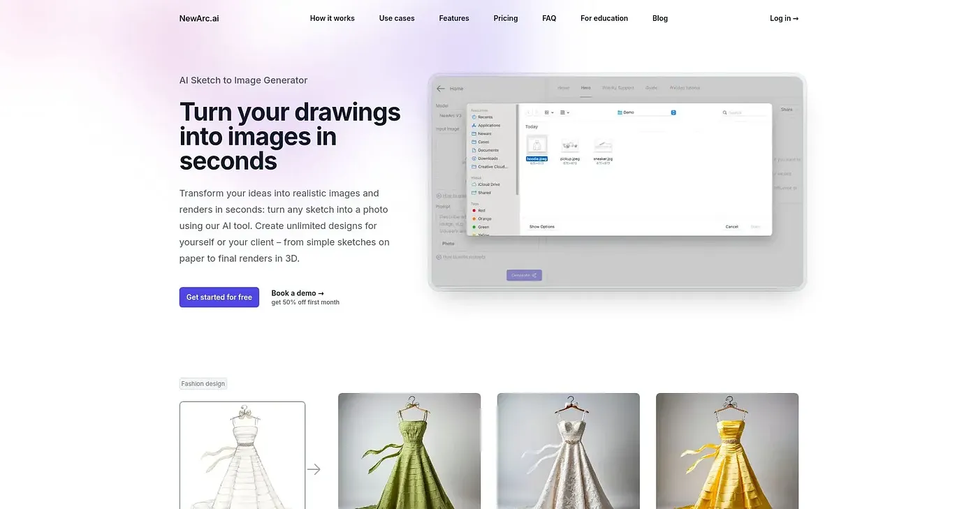 Screenshot of Newarc AI