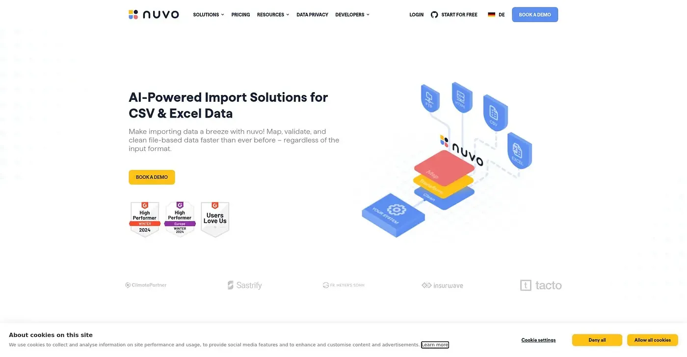 Screenshot of Nuvo