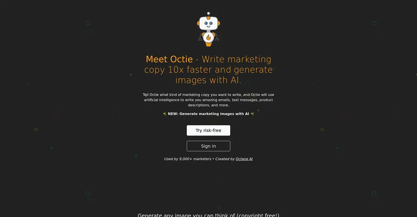 Screenshot of Octie AI