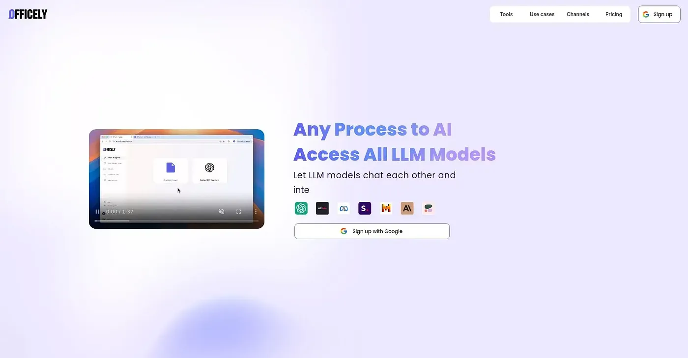 Screenshot of Officely AI