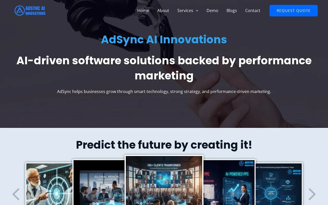 Screenshot of Adsync Marketing Technologies