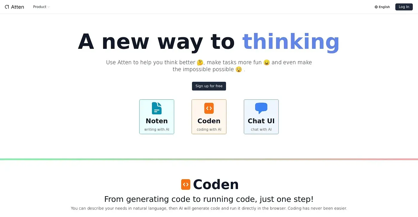 Screenshot of Noten