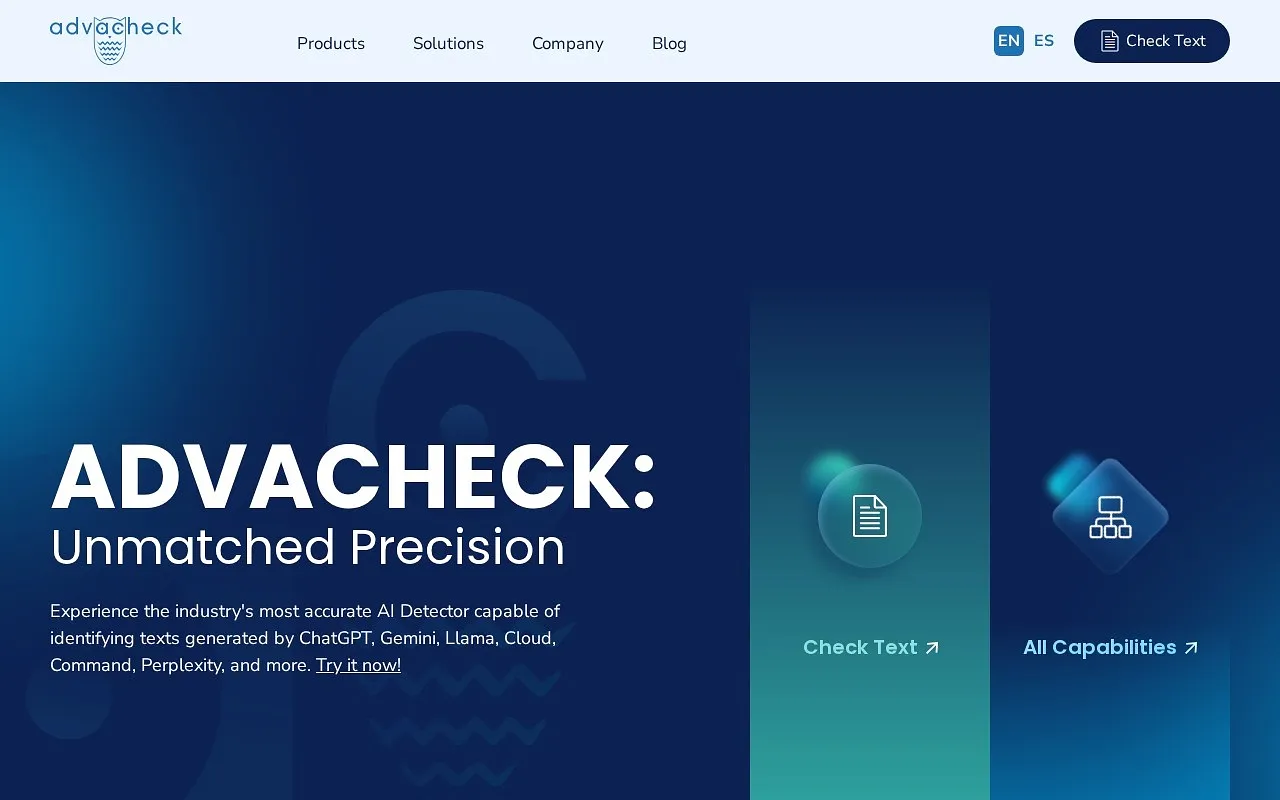 Screenshot of Advacheck