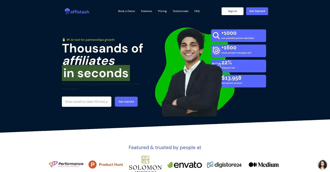 Screenshot of Affistash
