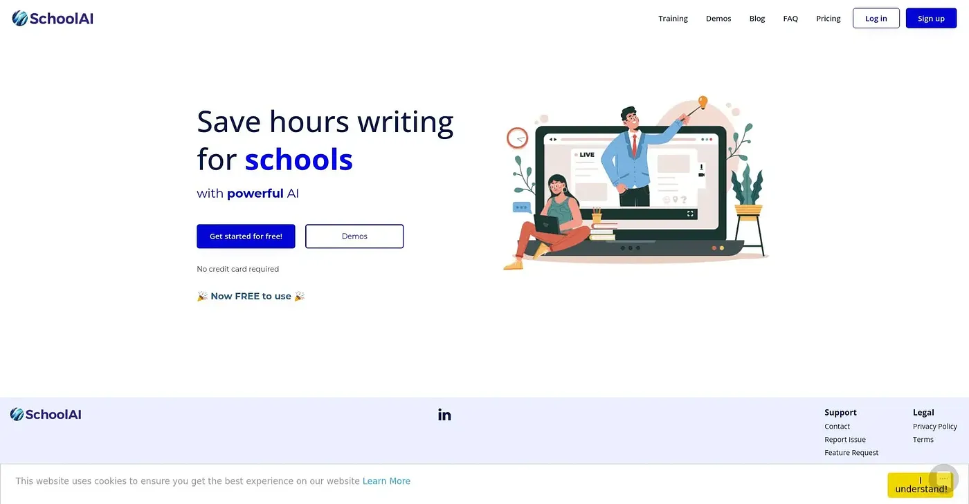 Screenshot of School AI