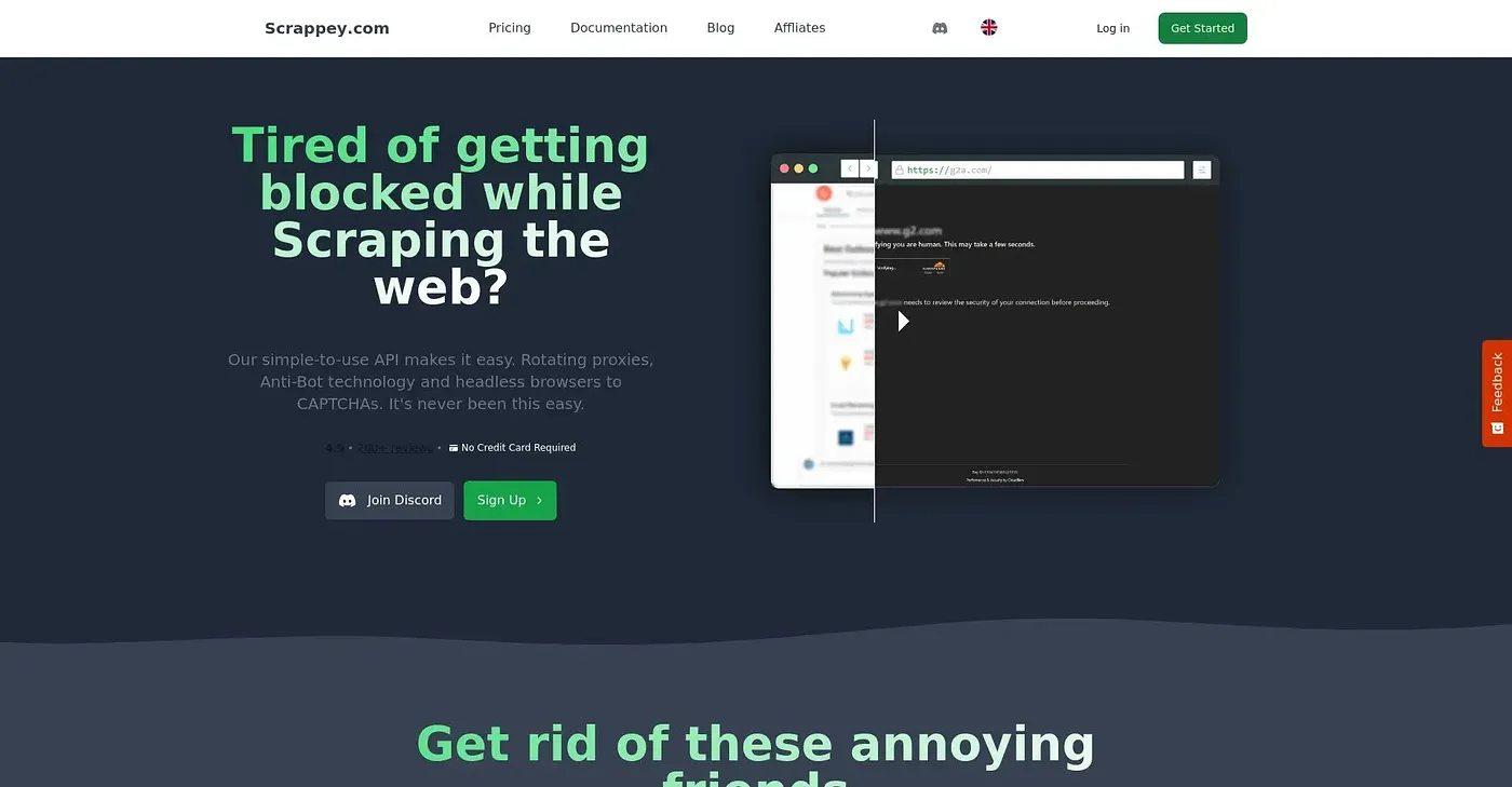 Screenshot of Scrappey