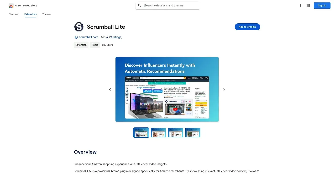 Screenshot of Scrumball Lite Extension
