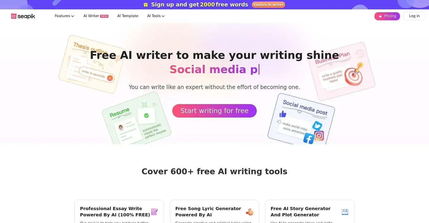 Screenshot of Seapik
