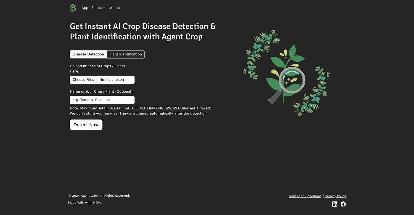Screenshot of Agent Crop