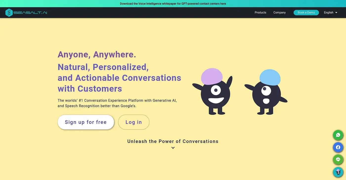 Screenshot of Seasalt AI