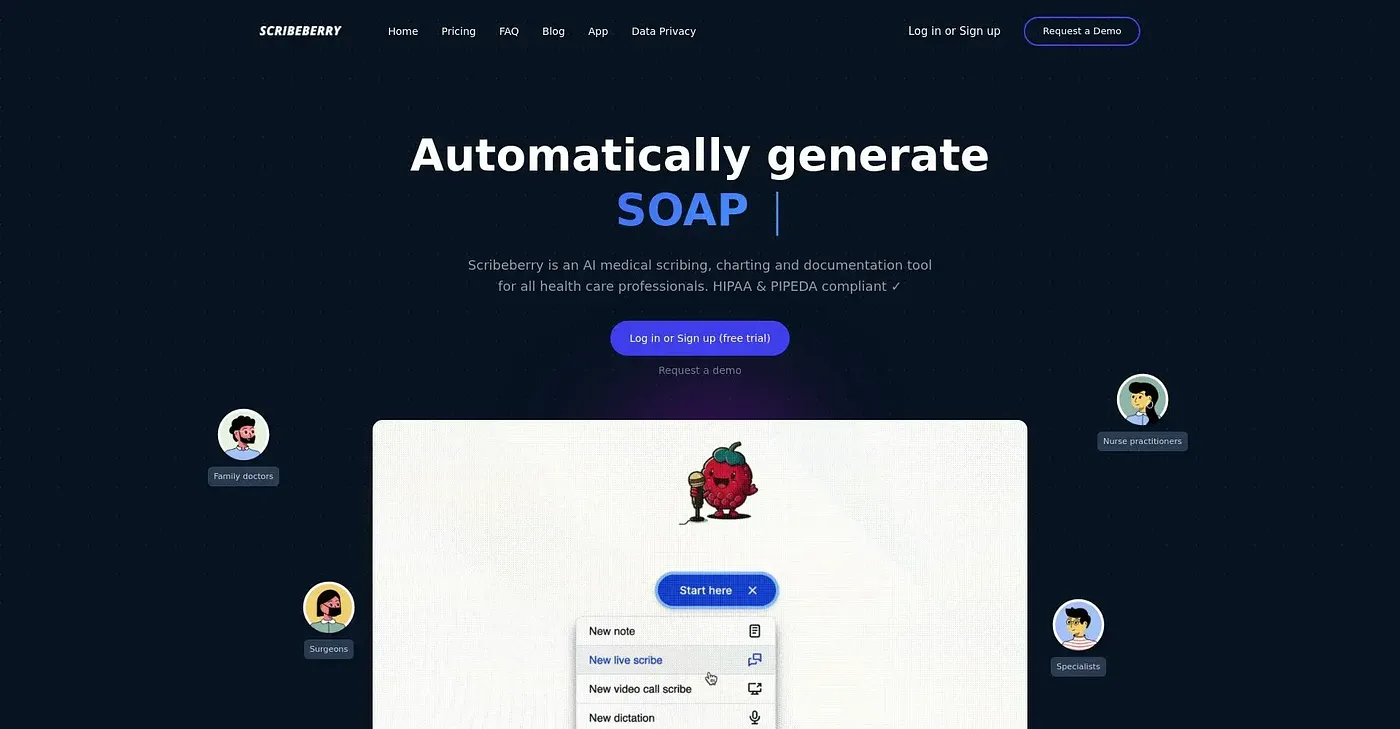 Screenshot of Scribe Berry