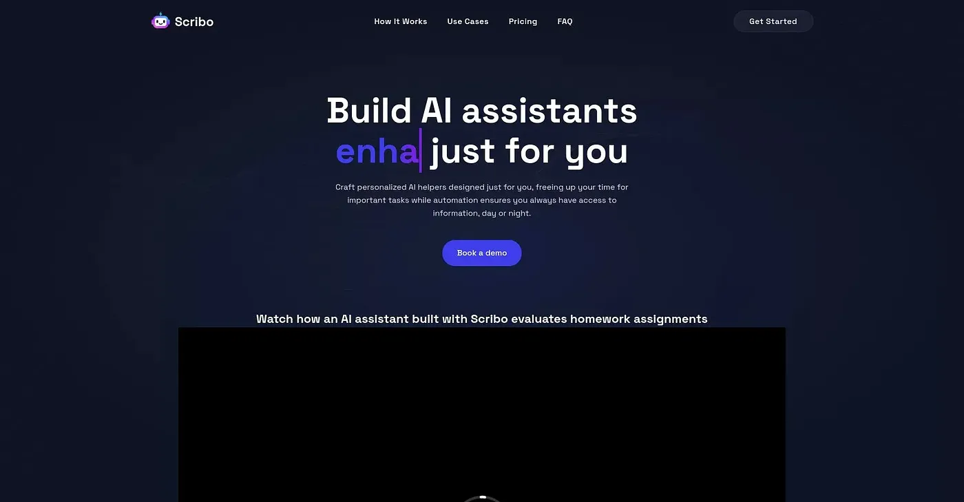 Screenshot of Scribo AI