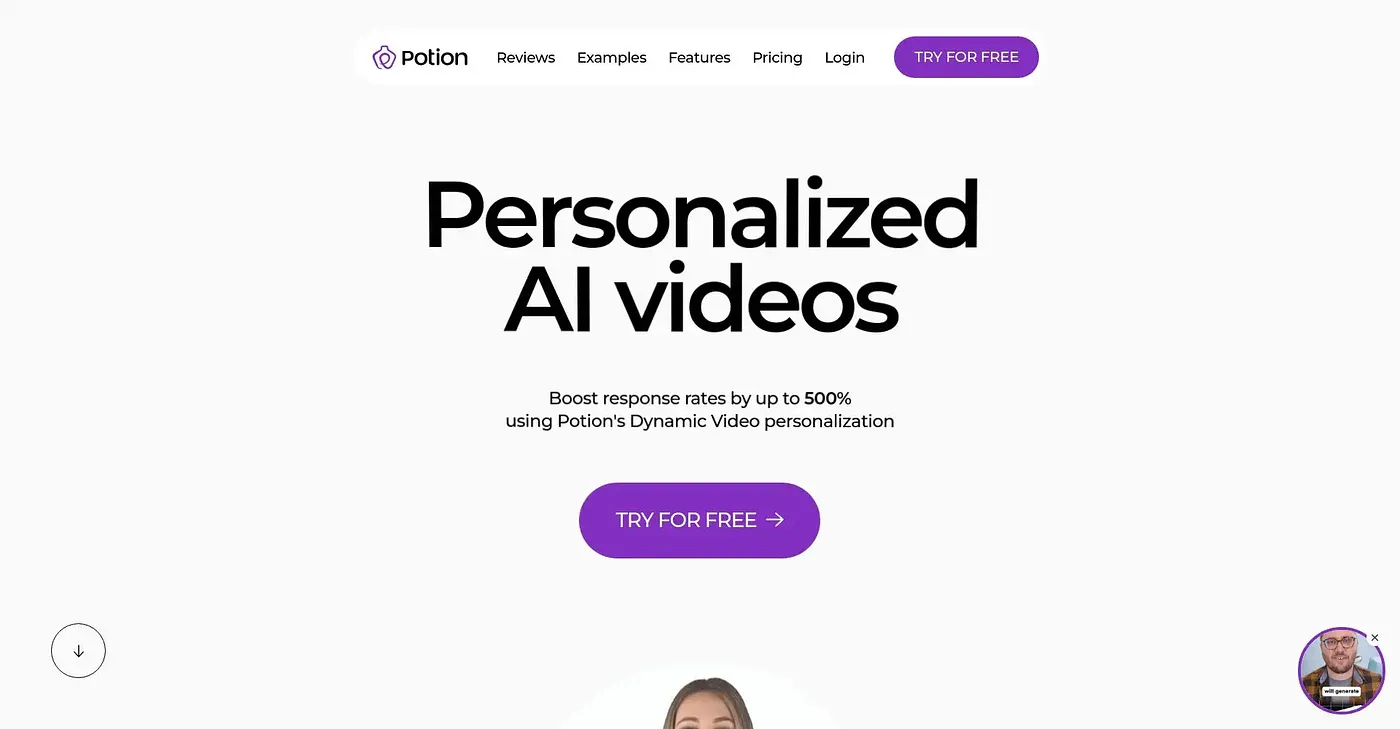 Screenshot of Send Potion