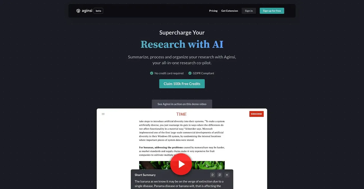 Screenshot of Aginsi