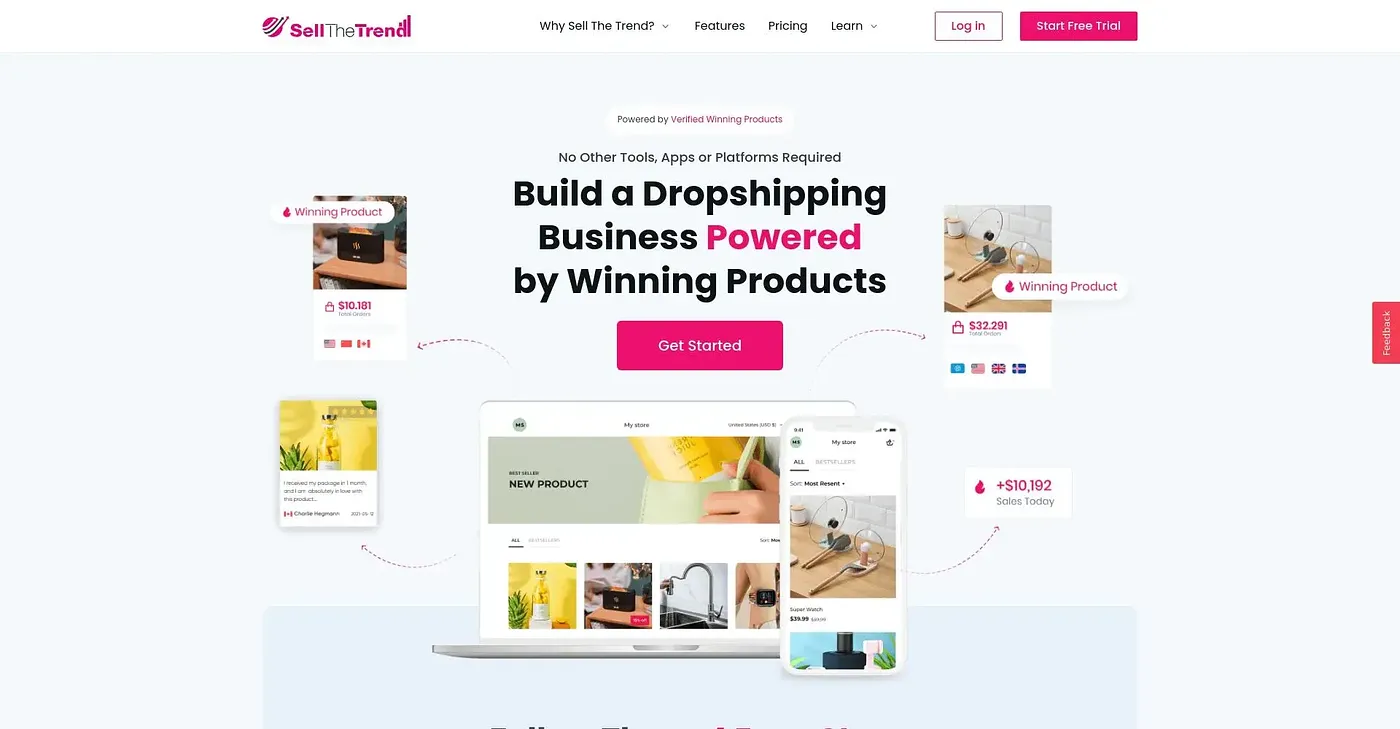 Screenshot of Sell The Trend