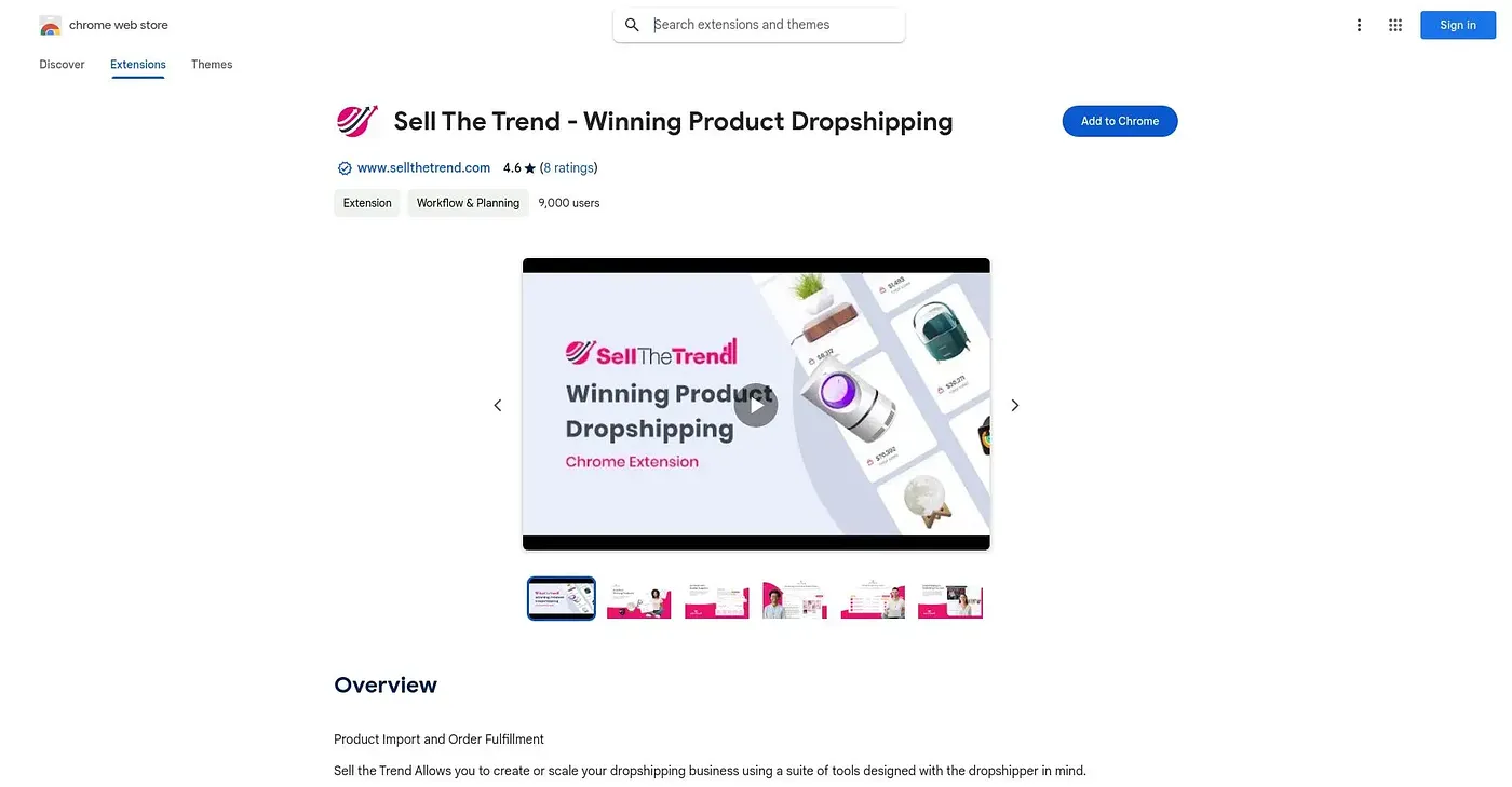 Screenshot of Sell The Trend