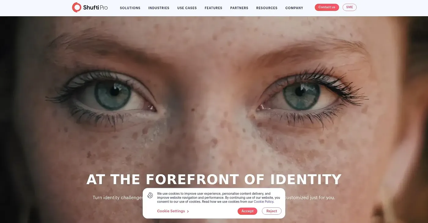Screenshot of Shufti Pro