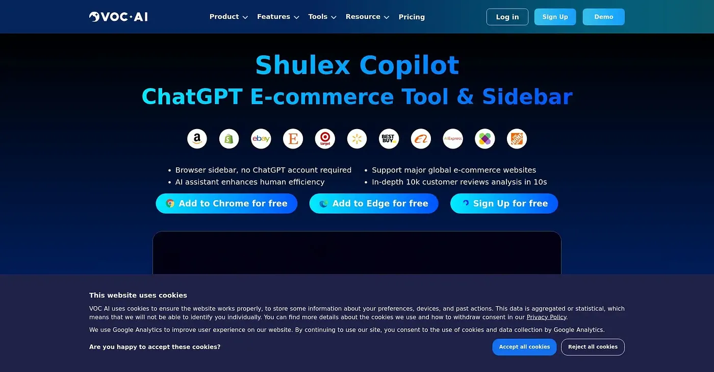Screenshot of Shulex Copilot