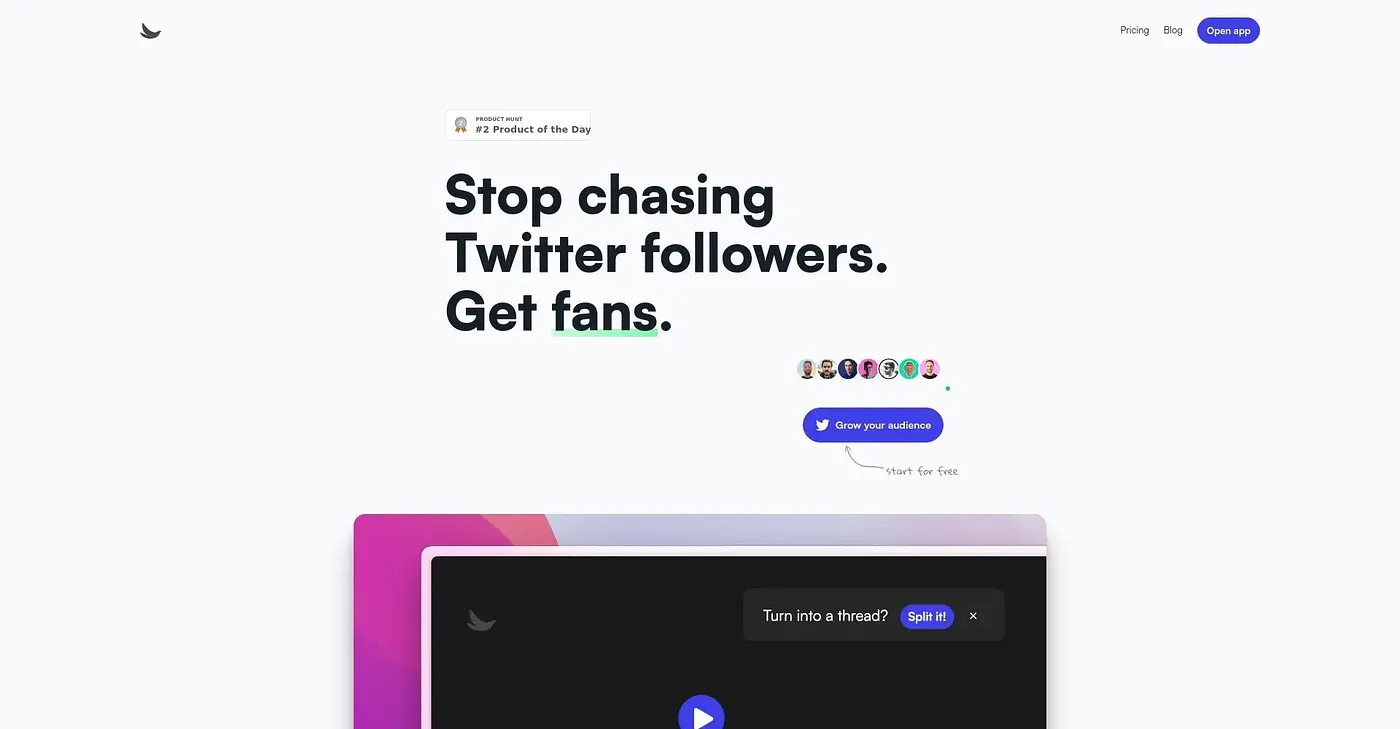 Screenshot of Sidebird