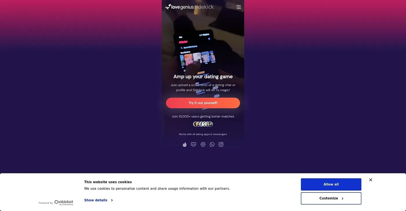 Screenshot of Sidekick