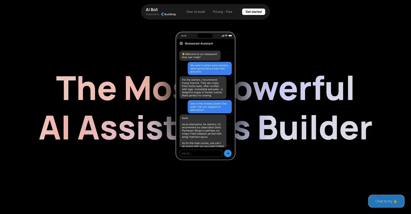Screenshot of AiBot