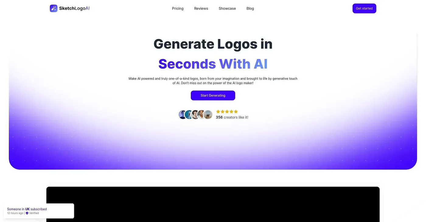 Screenshot of Sketch Logo AI