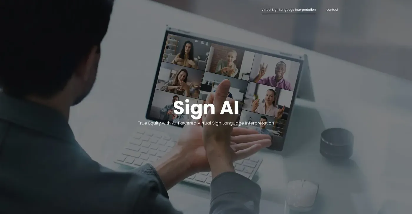Screenshot of Sign AI