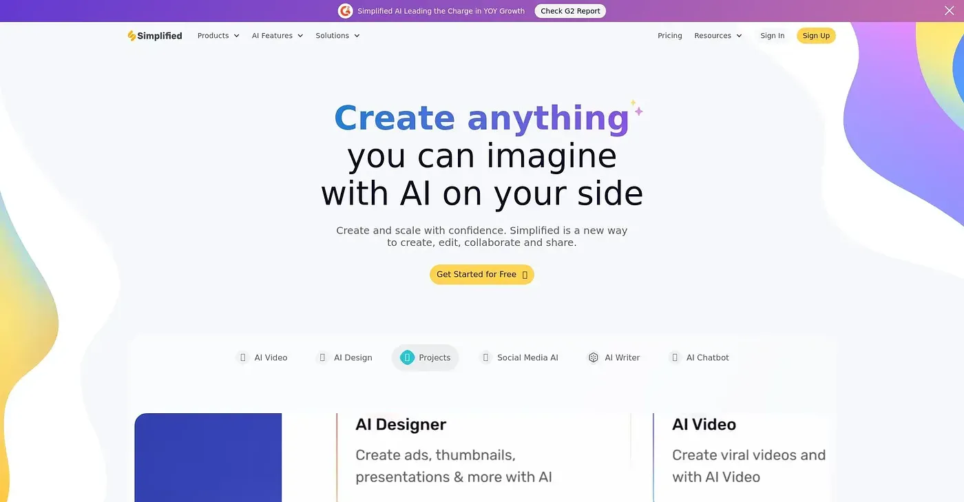 Screenshot of Simplified