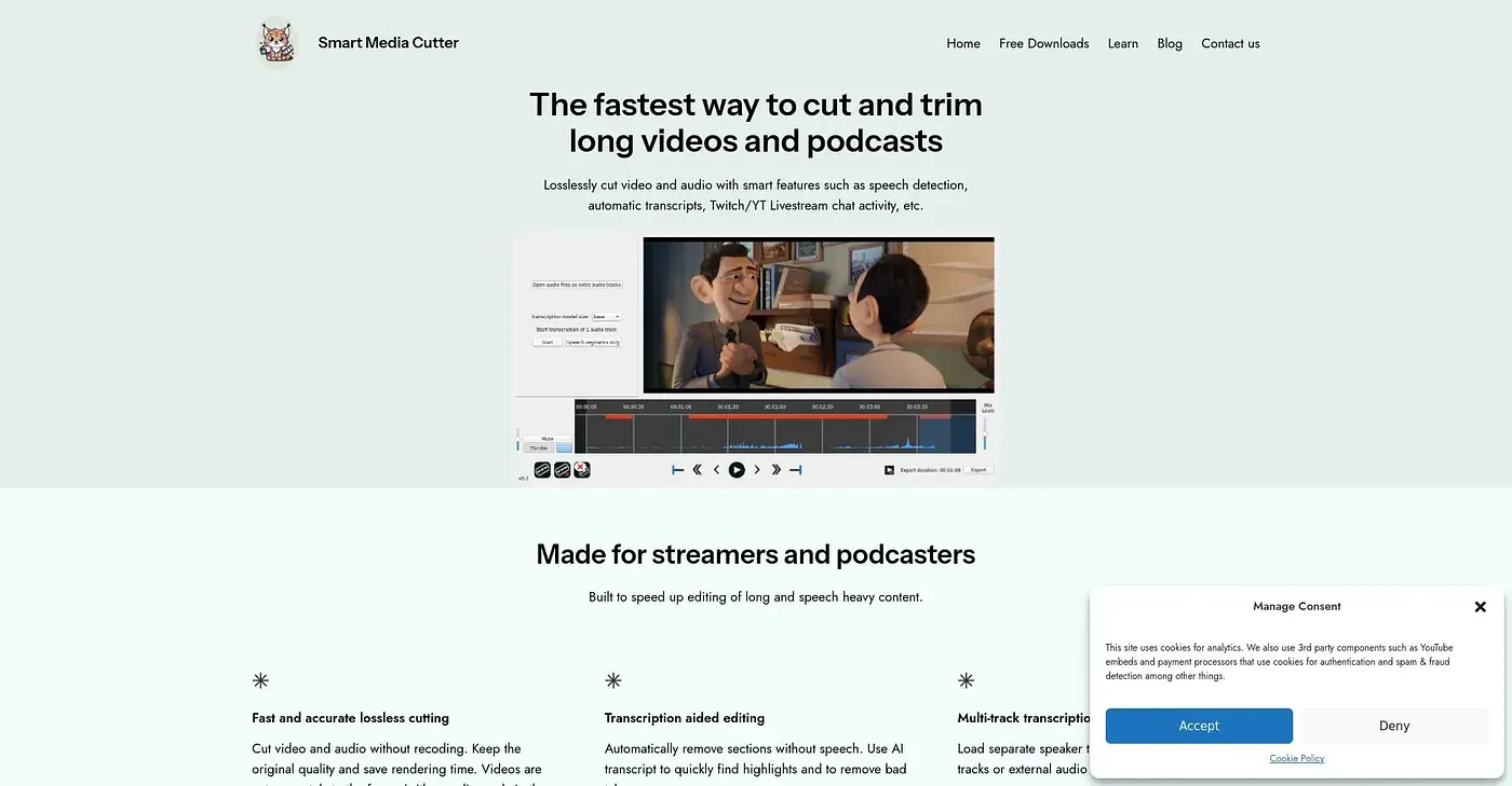 Screenshot of Smart Media Cutter