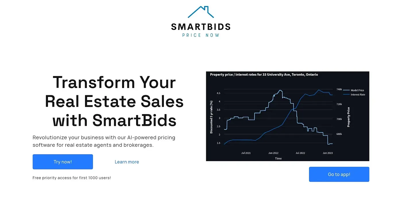 Screenshot of SmartBids