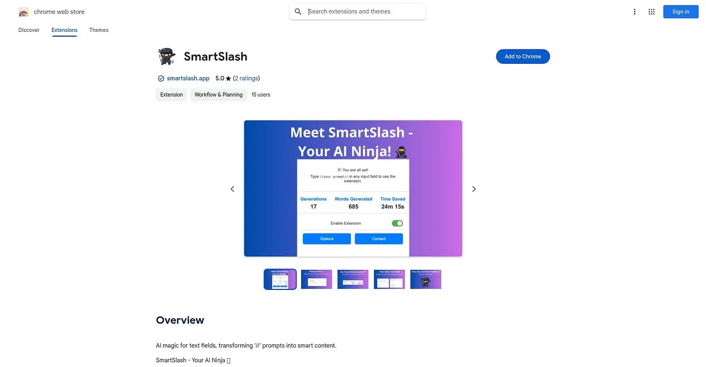 Screenshot of SmartSlash