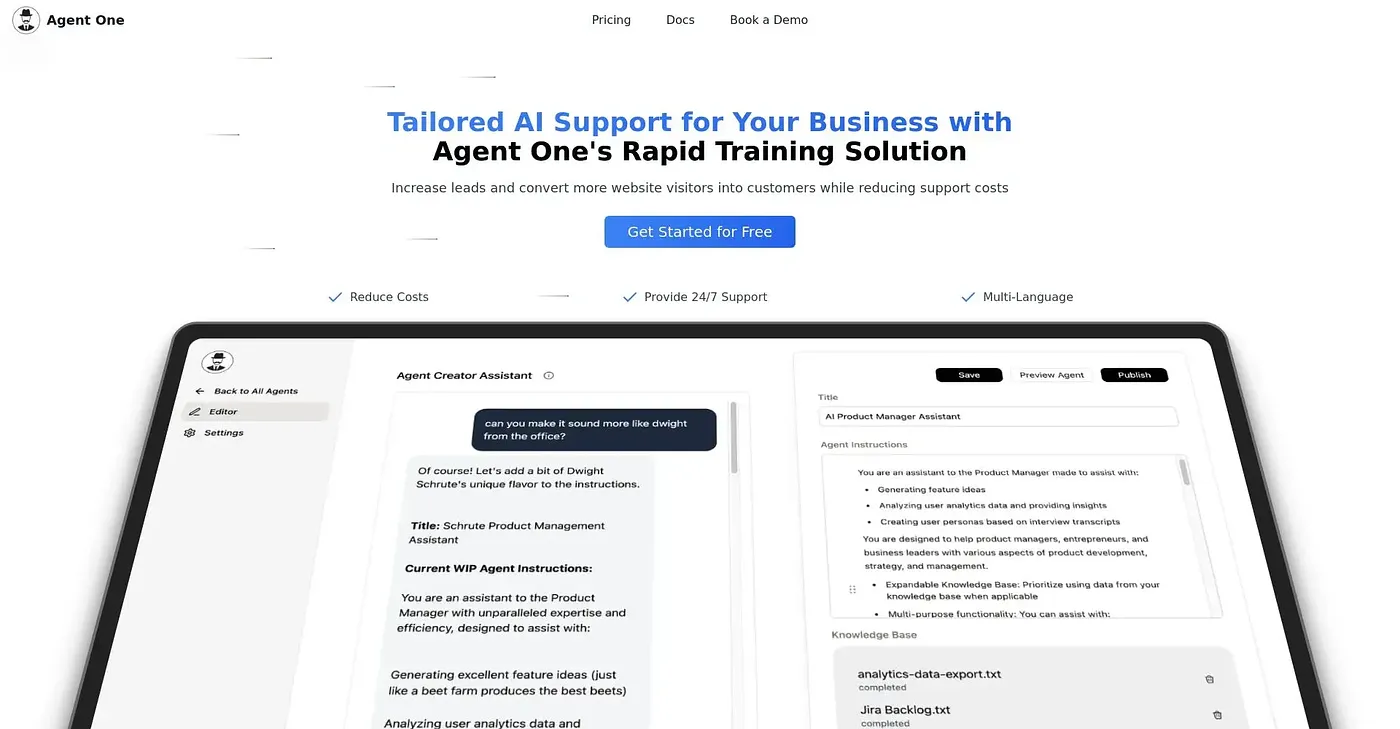 Screenshot of AGNT