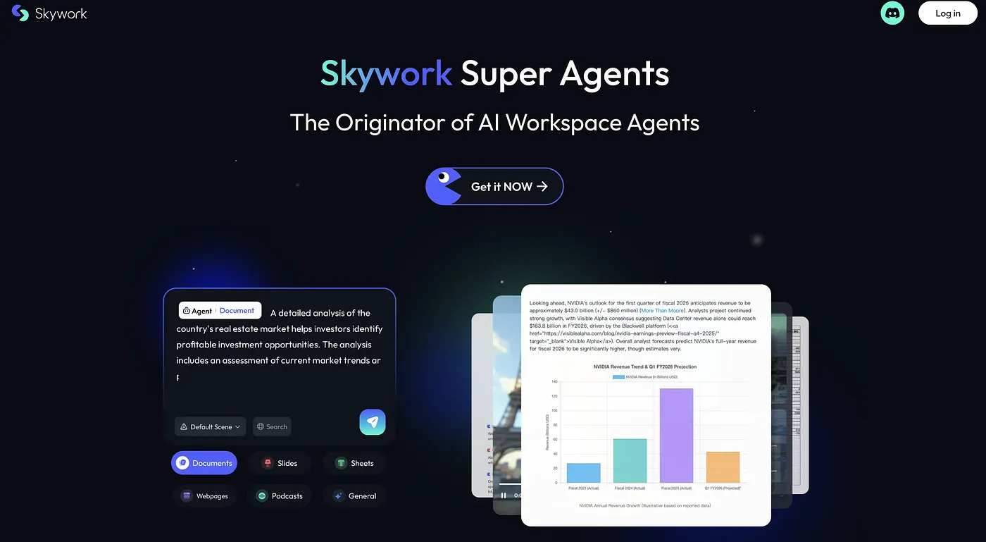 Screenshot of Skywork AI