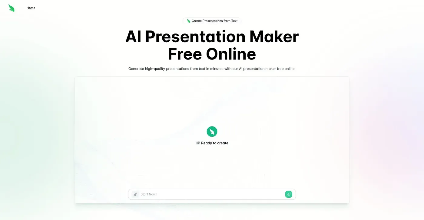 Screenshot of SlidesBot