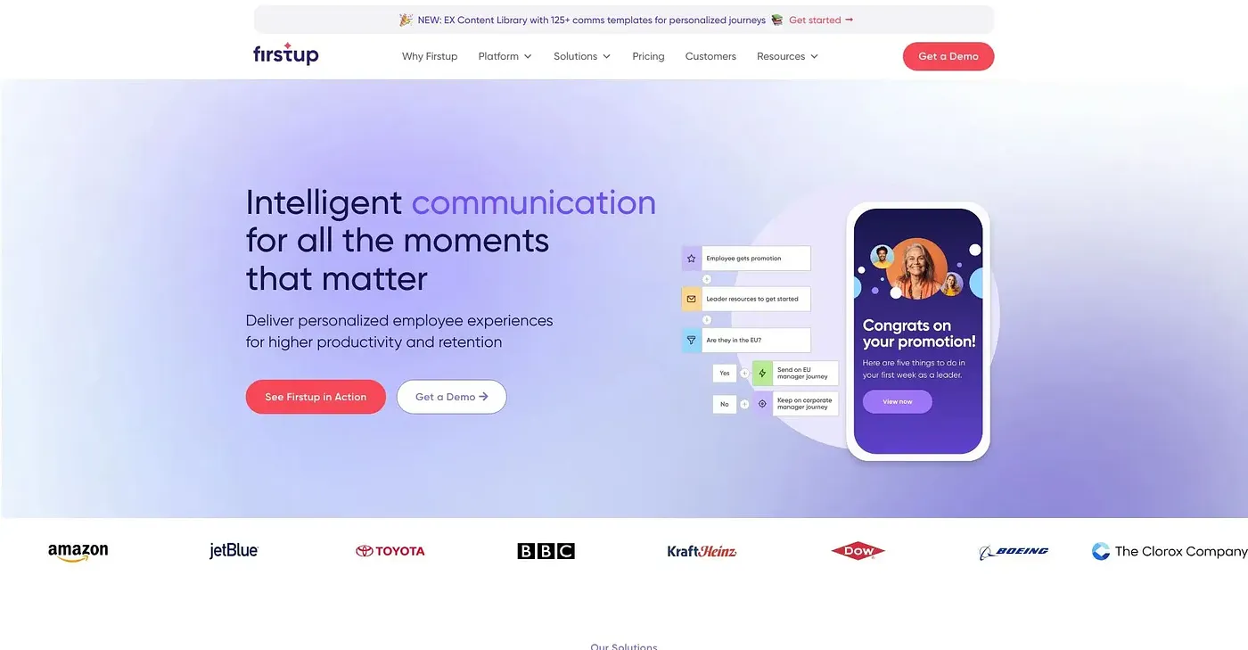 Screenshot of SocialChorus