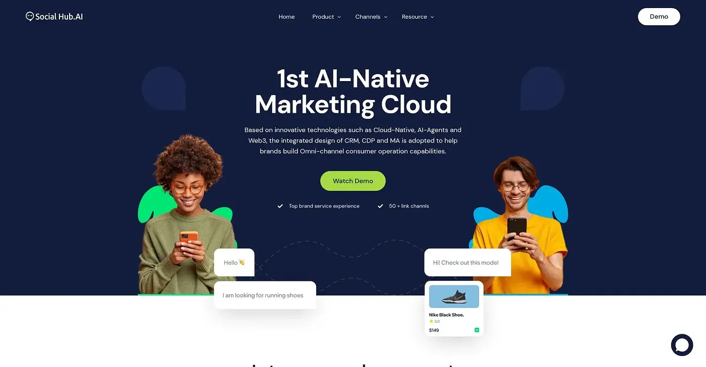 Screenshot of Socialhub