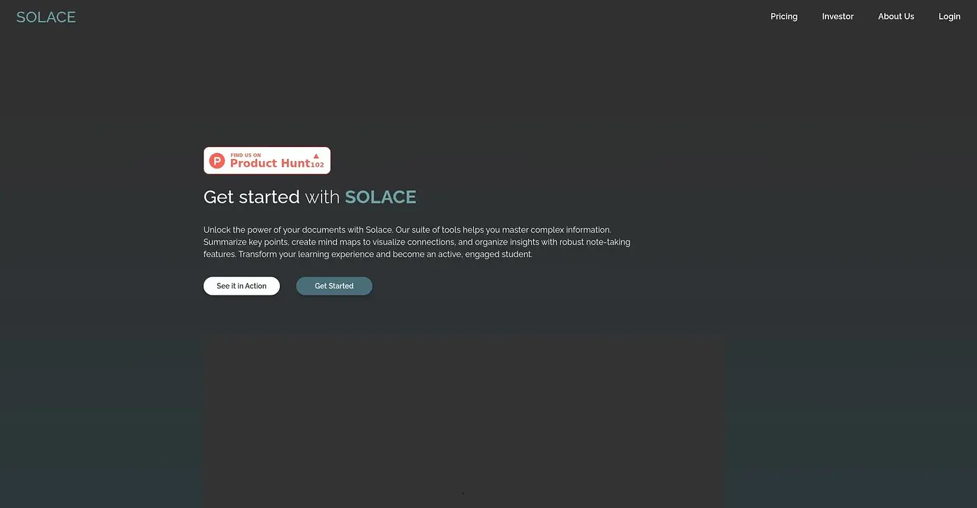 Screenshot of Solace
