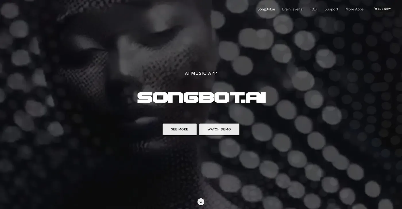 Screenshot of Song Bot AI