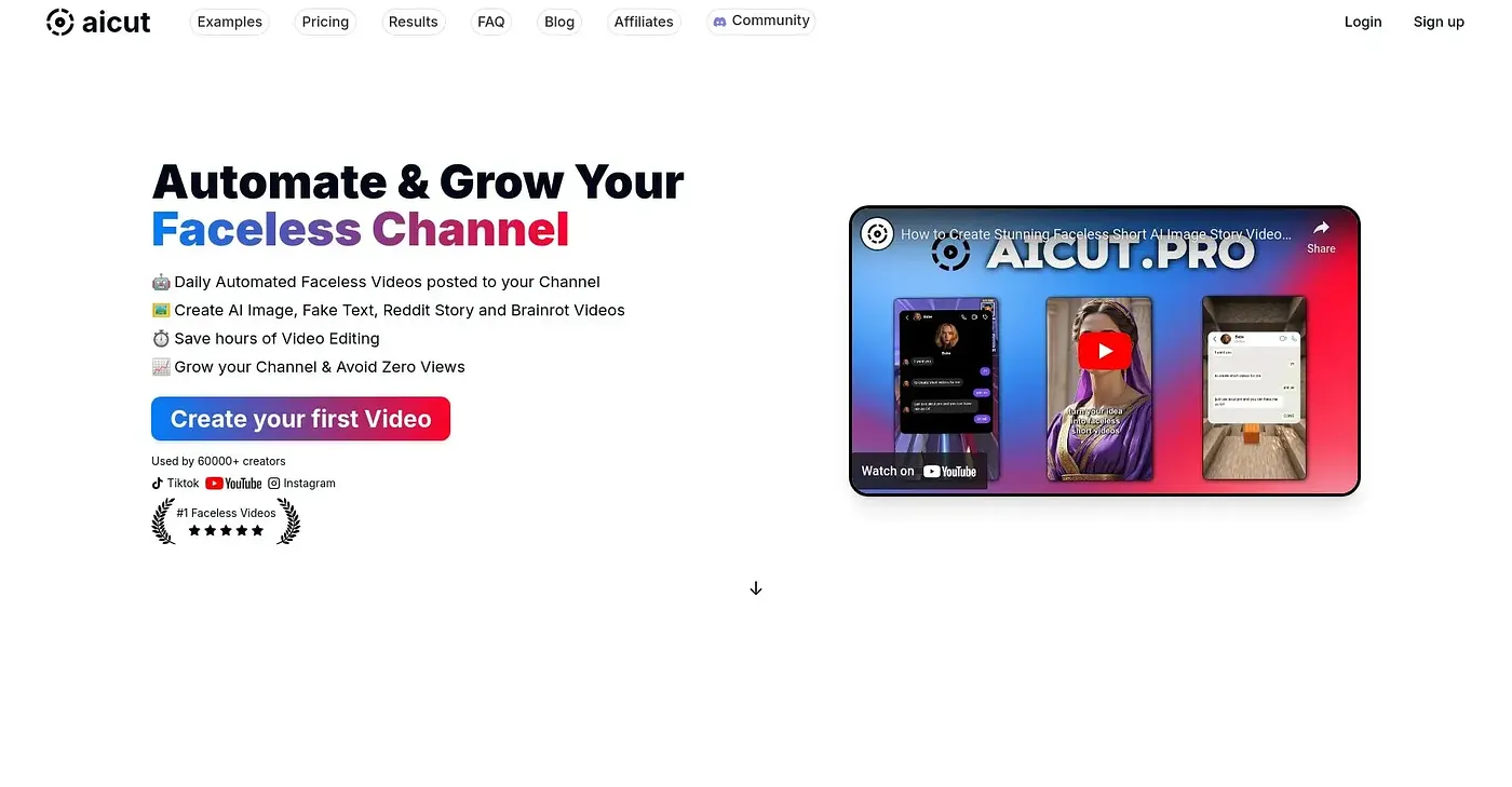 Screenshot of Aicut