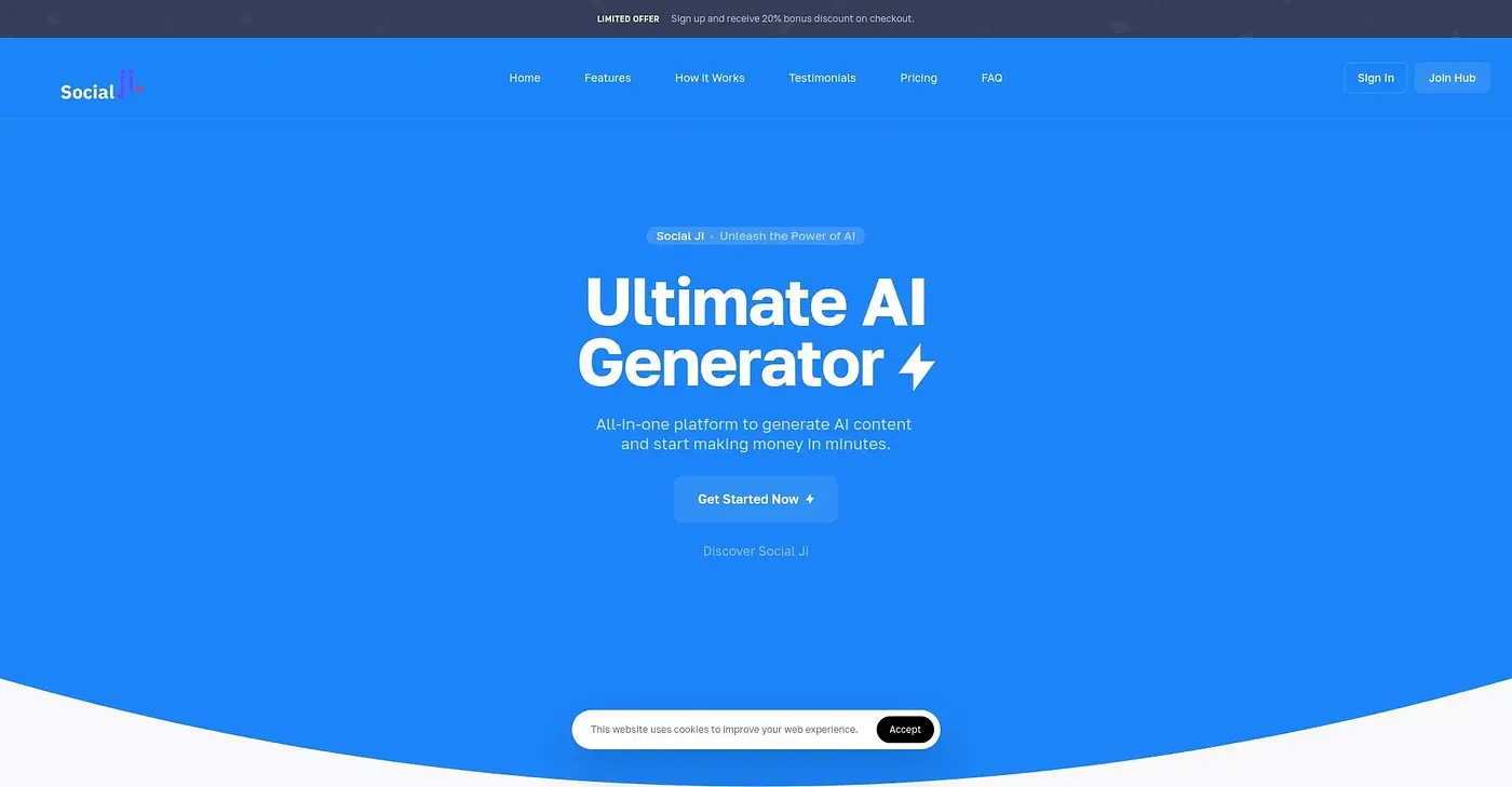 Screenshot of Social Ji