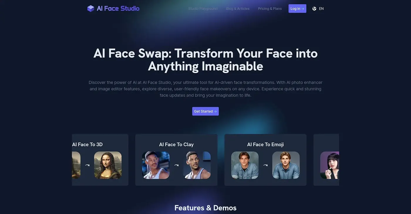 Screenshot of Aiface Studio
