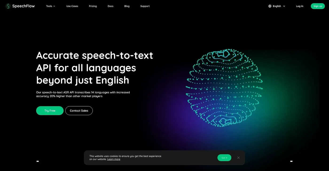 Screenshot of SpeechFlow