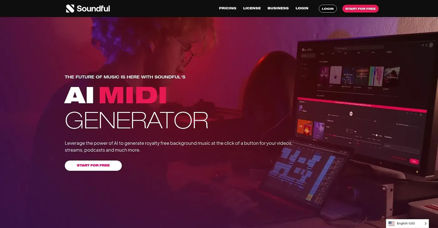 Screenshot of Soundful