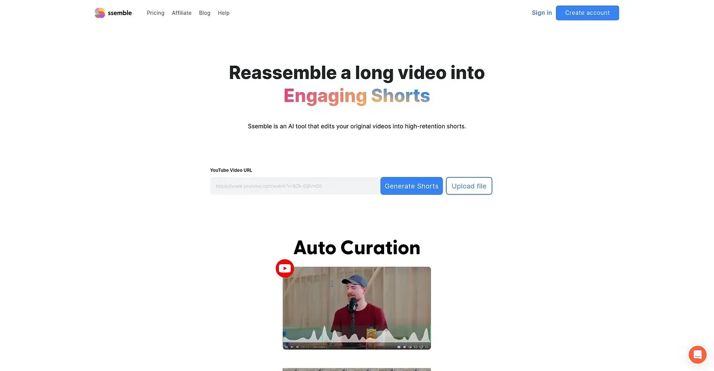 Screenshot of Ssemble